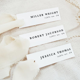 Convite HARPER Modern Minimalist Slender Place Card Name