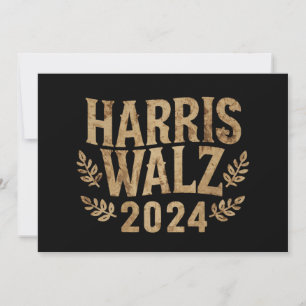 Convite Harris Tim Walz Brasão Antigo Harris Waltz 2024 