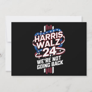 Convite Harris Waltz 2024 Eleição Kamala Harris Tim Waltz