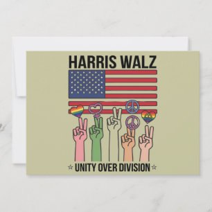 Convite Harris Waltz 2024 Unity Over Division