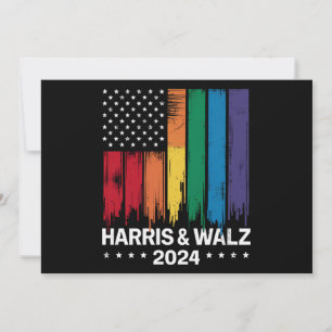 Convite Harris Waltz Eleição 2024 Gay Tim Waltz LGBTQ