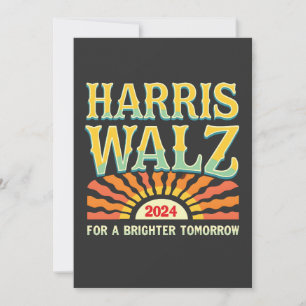Convite Harris Waltz para um amanhã brilhante Kamala Harri