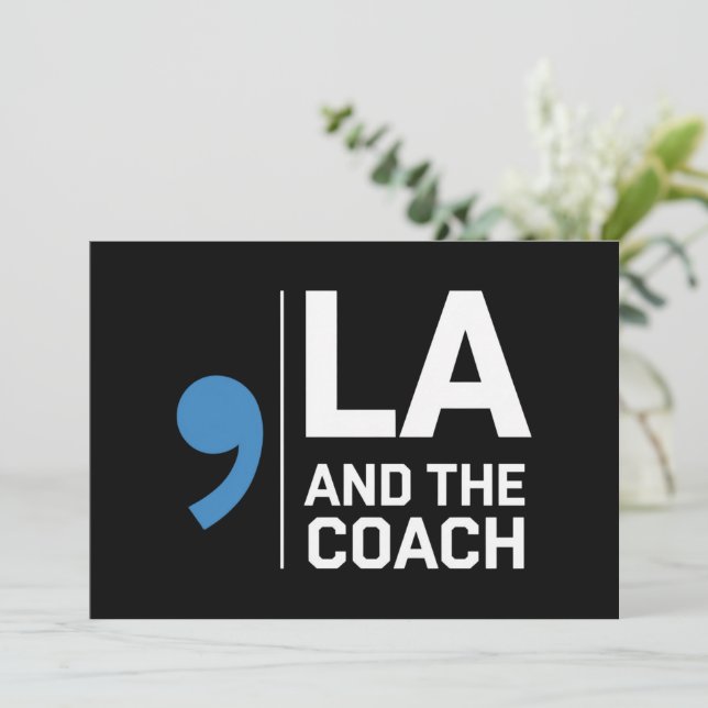 Convite Harris Walz 2024 Comma La e The Coach 2024 (Em pé/Frente)