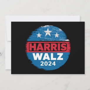 Convite Harris Walz 2024 Eleição Kamala Harris Tim Waltz