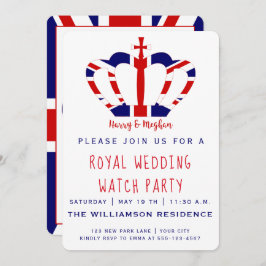 Convite Harry & Meghan Crown | Royal Wedding Watch Party