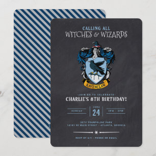 Convite Harry Potter Birthday   Painéis Alcalços Ravencl