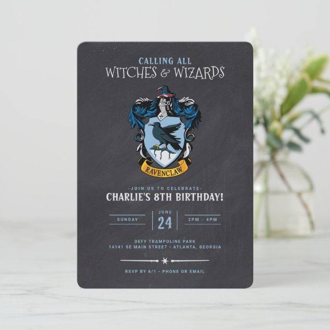Convite Harry Potter Birthday, Ravenclaw