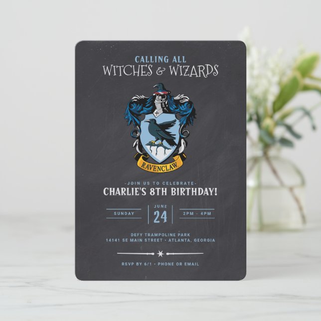 Convite Harry Potter Birthday  Painéis Alcalços Ravenclaw