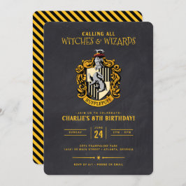 Convite Harry Potter Birthday | Quadro de chaleiras