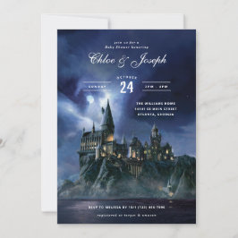 Convite Harry Potter | chá de fraldas do castelo de Hogwar