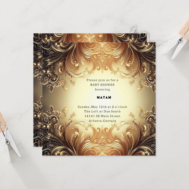 Convite Harry Potter | Chá de fraldas do Castelo Hogwarts (Frente/Verso In Situ)