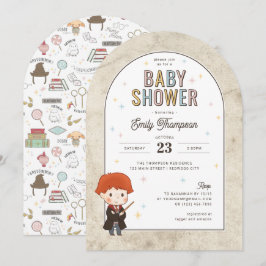 Convite Harry Potter Chibi Ron Weasley Mágico Chá de Bebê
