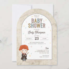 Convite Harry Potter Chibi Ron Weasley Mágico Chá de Bebê