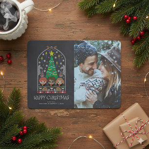 Convite HARRY POTTER™ Cross-Stitch Holiday