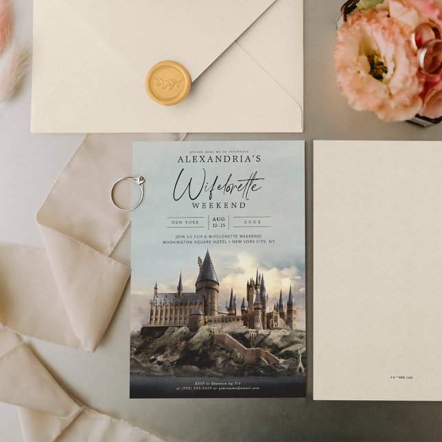 Convite Harry Potter | Festa de Despedida de Solteira Wife (Invitation on table)