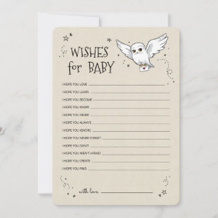 Convite Harry Potter - Hedwig   Desejos para Bebê