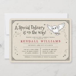 Convite Harry Potter Hedwig Entrega Especial Revelação do