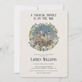 Convite Harry Potter Magical Hogwarts Castle Gender Reveal