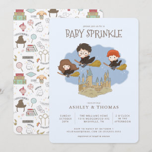Convite Harry Potter mágico e Hogwarts Baby Sprinkle