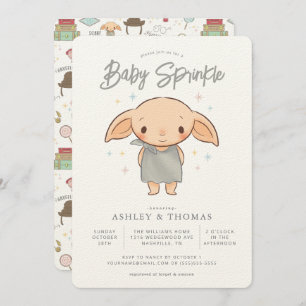 Convite Harry Potter simples - Dobby Baby Sprinkle
