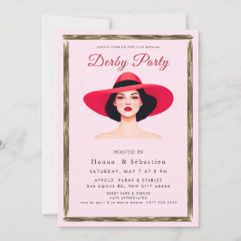 Convite  Hat Derby Party Invitation