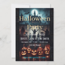  Haunted Castle Spooky Party Invitation