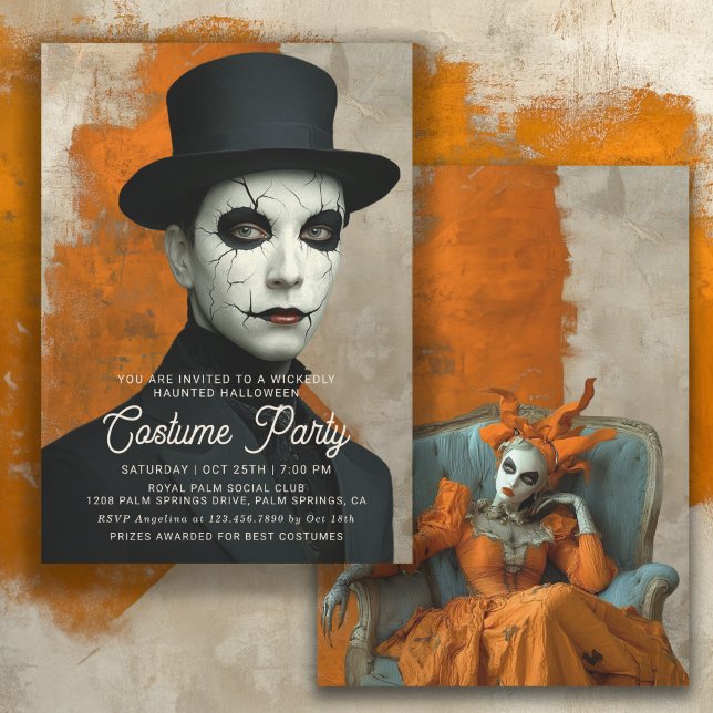 Convite  Haunted Halloween Costume Party (Invitation is available in both printed and instant download digital formats.)