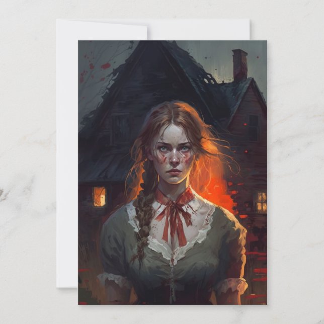 Convite Haunting house (Frente)