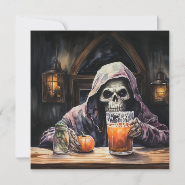 Convite 👻 "Haunts & Saltos Bash"! 🍻 👻 Halloween (Frente)