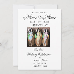 Convite havaiano Hula Dancer Thunder_Cove