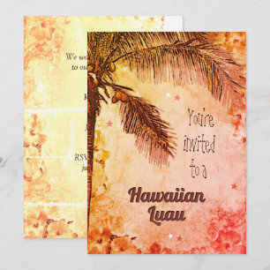 Convite havaiano Luau