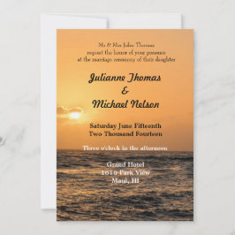 Convite Hawaii Sunset Wedding