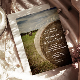 Convite Hay Bales Ranch Wedding