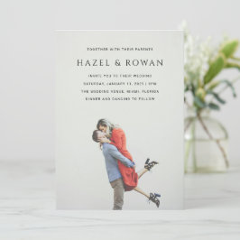 Convite Hazel Photo Modern Wedding