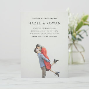Convite Hazel Photo Modern Wedding