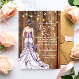 Convite Hebrews 12:15 Graceful Bridal Shower Invitation