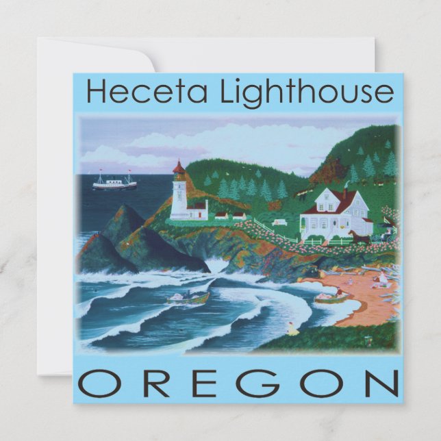 Convite Heceta Lighthouse (Frente)