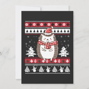 Convite Hedgehog Christmas