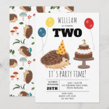 Hedgehog Mushroom Woodland Forest Funny Birthday