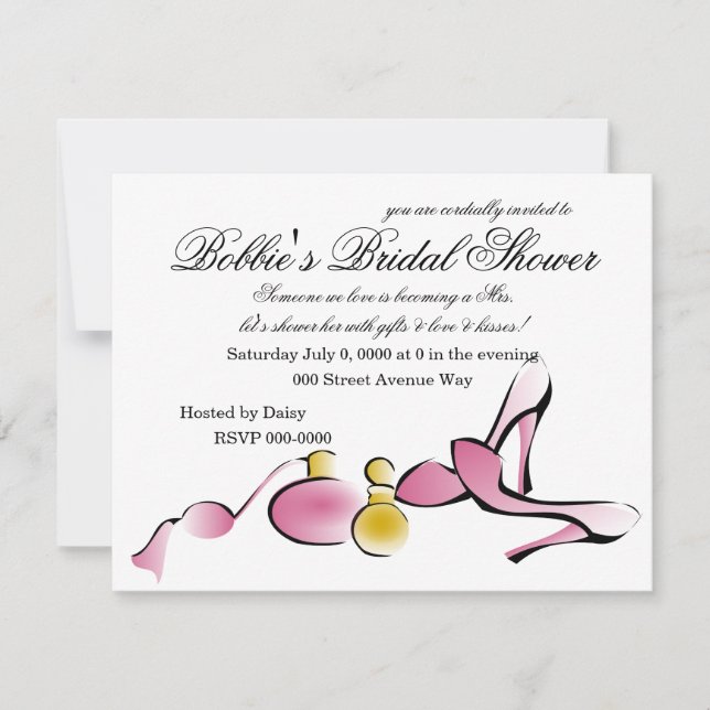 Convite Heels e Perfume (Frente)