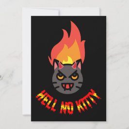 Convite Hell No Kitty Hello Kitty Halloween Horror Design