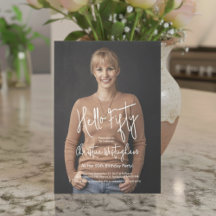 Hello Fifty Photo 50th Fiftieth Birthday