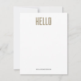 Convite Hello Gem Personal Stationery