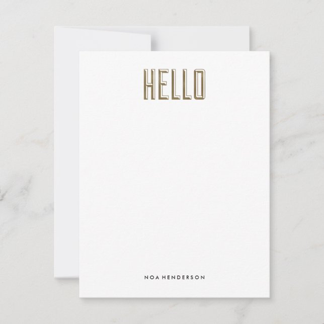Convite Hello Gem Personal Stationery (Frente)