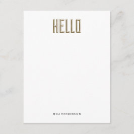 Convite Hello Gem Personal Stationery