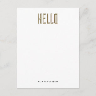 Convite Hello Gem Personal Stationery