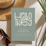 Convite HELLO THIRTY Modern aniversário de 30 anos<br><div class="desc">Atenção a todos os aniversários, meninos e meninas! Prepare-se para tocar no seu grande estilo 3-0 com o nosso Convite de festas aniversário de 30 anos moderno e chic. O design apresenta um título lúdico, mas sofisticado, "OLÁ, TRINTA", seguido de um modelo de partido fácil de personalizar. Escolha sua própria...</div>