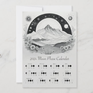 Convite Hemisfério Sul do Ciclo da Lua da Fase Lunar 2024