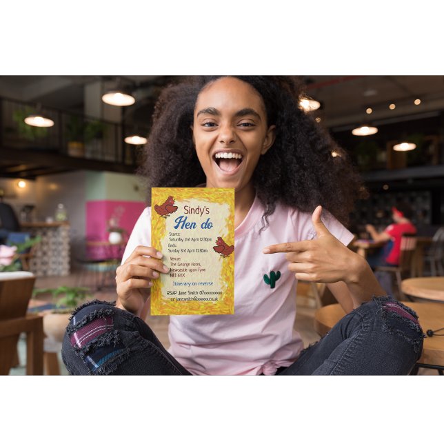 Convite Hen do baile de despedida de solteira de casamento (Criador carregado)