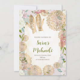 Convite Henna e convite Mehndi Convidar Mehndi